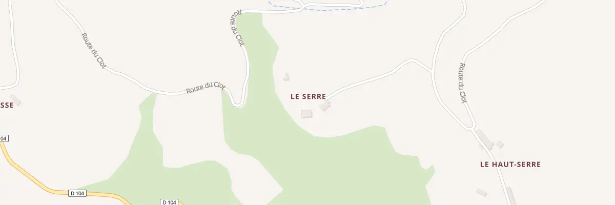 Plan du 7006 Le Serre à Valavoire