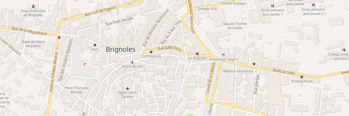 Plan du 30 Rue Tourmalaute à Brignoles