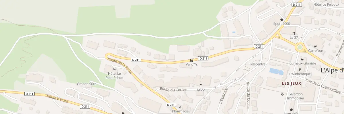 Plan du 203 Rte du Signal à Huez