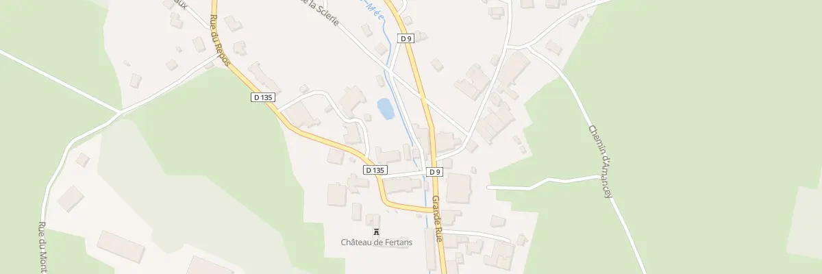 Plan du 2B Pl de l’Eglise à Fertans