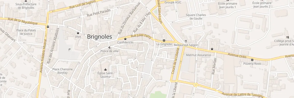 Plan du 38 Rue Tourmalaute à Brignoles