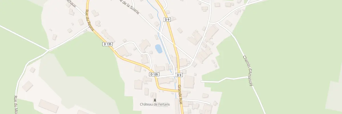 Plan du 2 Pl de l’Eglise à Fertans