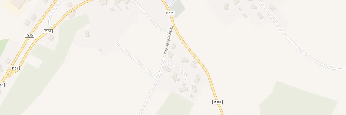 Plan du 20 Rue des Piecottes à Amoncourt