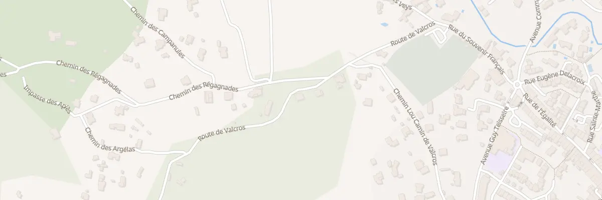 Plan du 287 Rte de Valcros à Cuers