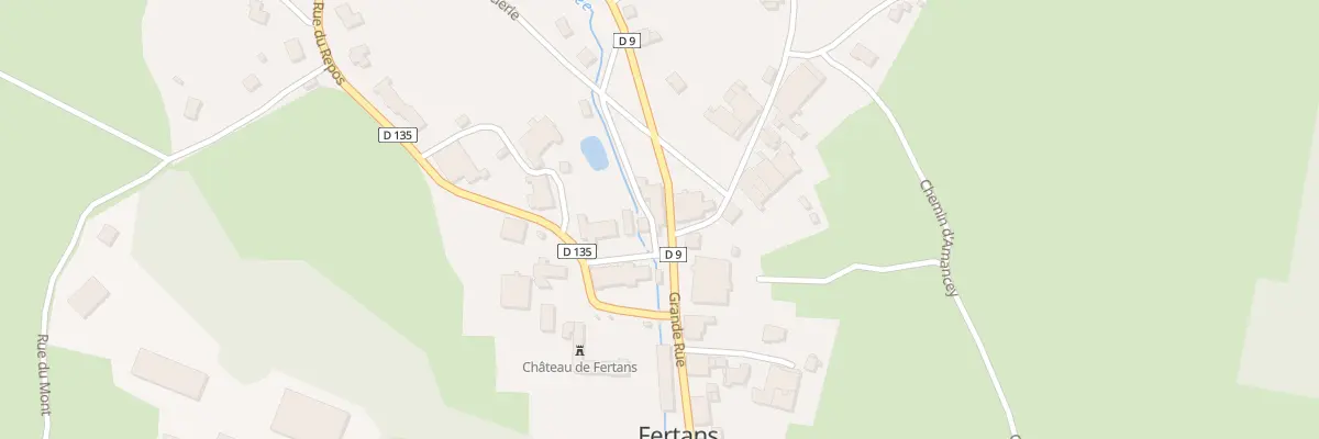 Plan du 6B Pl de l’Eglise à Fertans