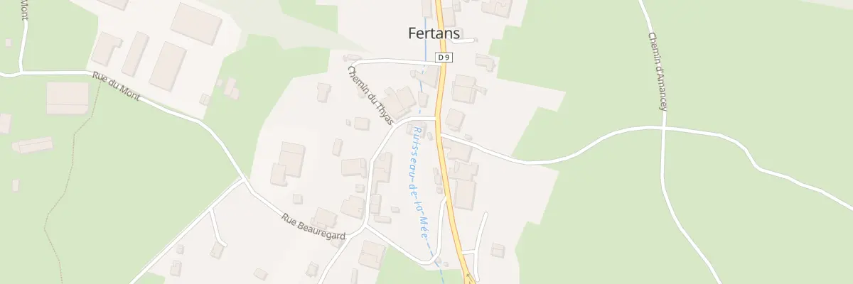 Plan du 14 Gr Grande Rue à Fertans