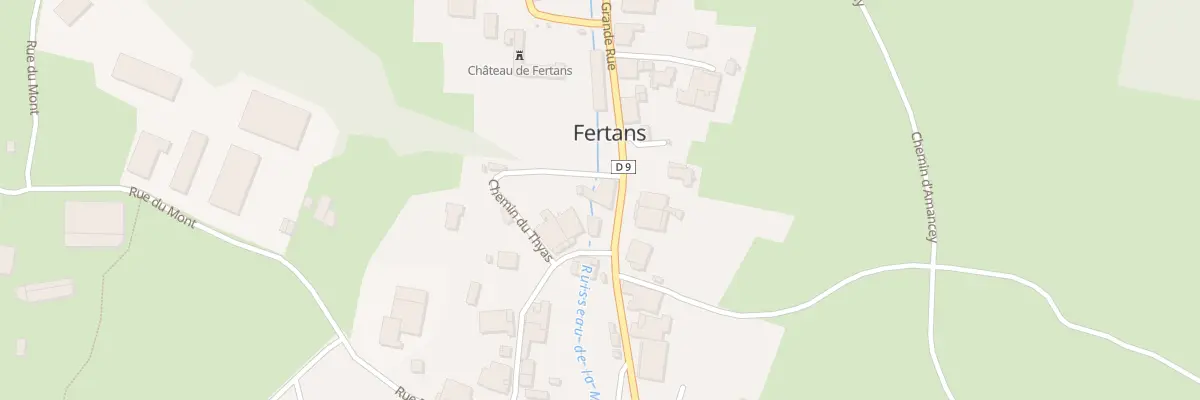 Plan du 10 Grande Rue à Fertans