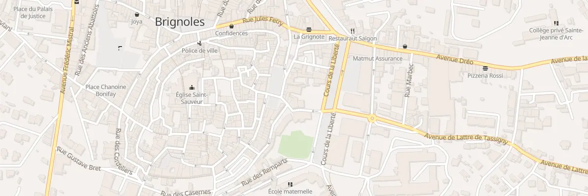 Plan du 3 Rue de l’Hôpital à Brignoles