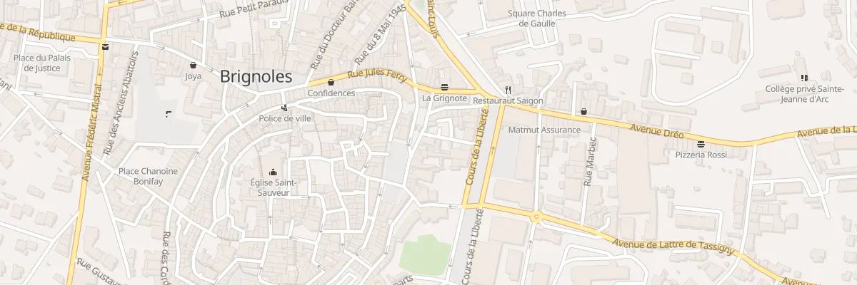 Plan du 1 Pl Saint Pierre à Brignoles