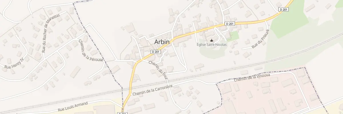 Plan du 115 Che du Ruisseau à Arbin