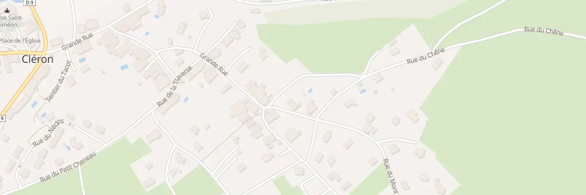 Plan du 1 Rue du Mont à Cléron