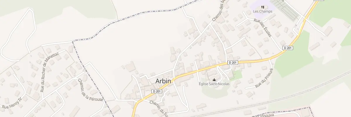 Plan du 55 Che des Moulins à Arbin