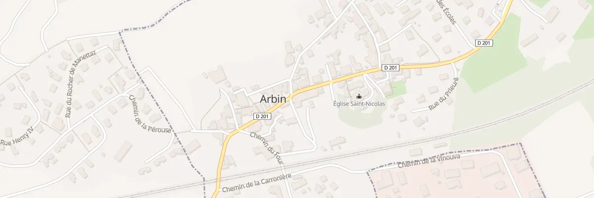 Plan du 416 Gr Grande Rue à Arbin