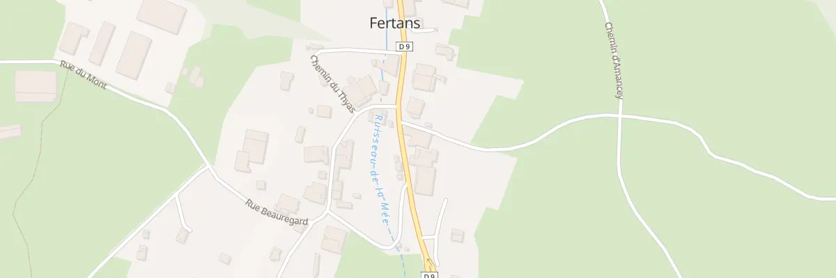 Plan du 2 Che des Bas d’Oyes à Fertans