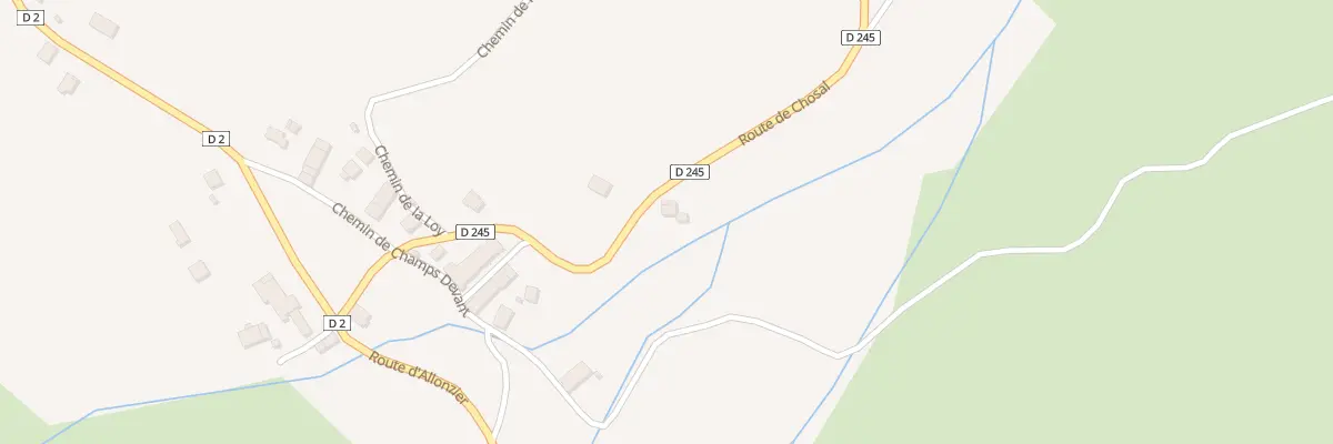 Plan du 300 Rte de Chosal à Cercier