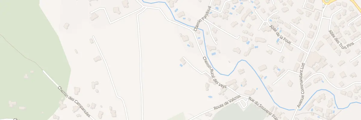 Plan du 89 Che des Veys à Cuers