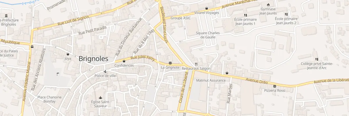 Plan du 43 Rue Jules Ferry à Brignoles