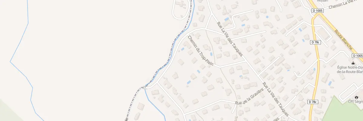 Plan du 171 Che de Beule à Ségny