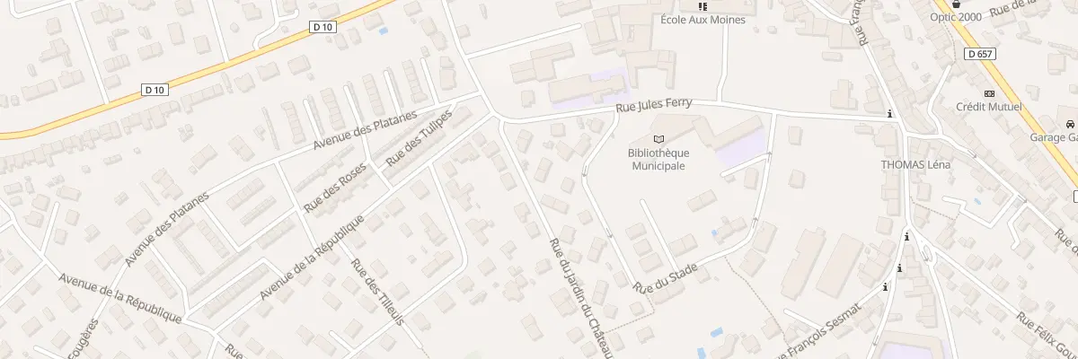 Plan du 10 Rue du Stade à Dieulouard