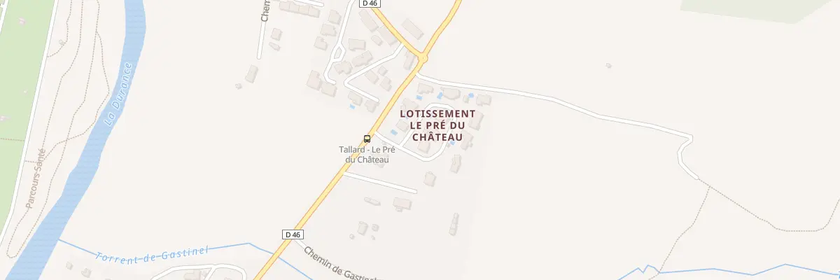 Plan du 1 Rue du Pré du Château à Tallard