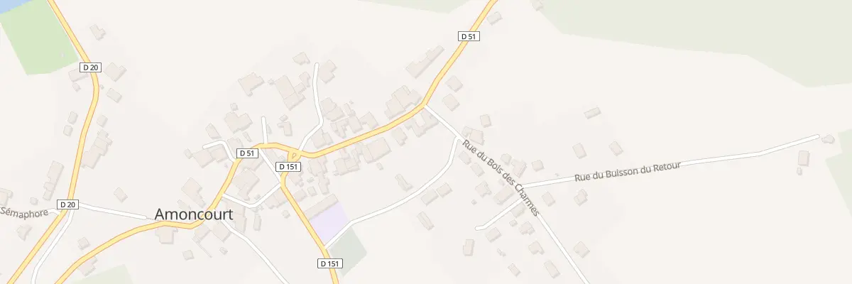 Plan du 35 Rue des Vignes sous Roches à Amoncourt