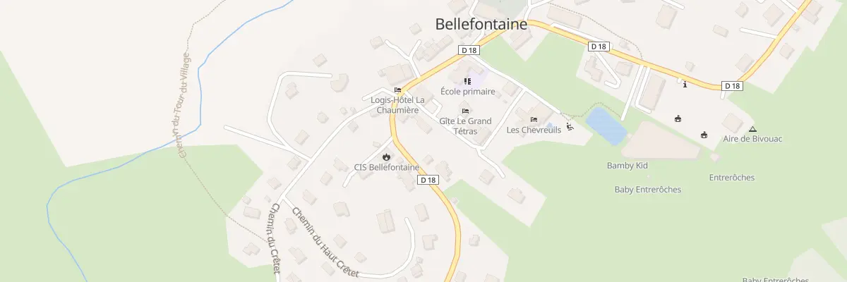 Plan du 4108 Rte des Fontaines à Bellefontaine