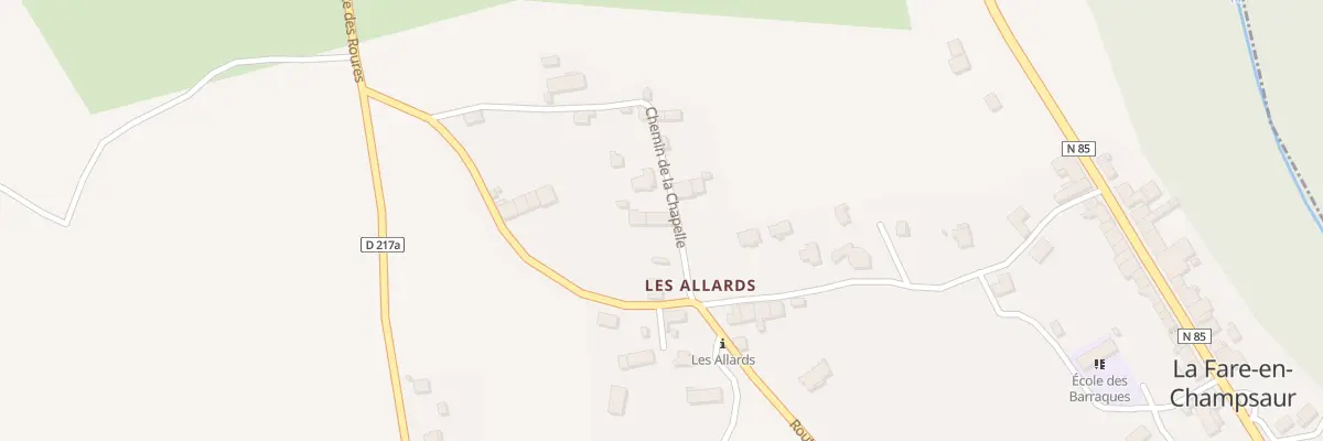 Plan du 5100 Les Barraques à La Fare-en-Champsaur
