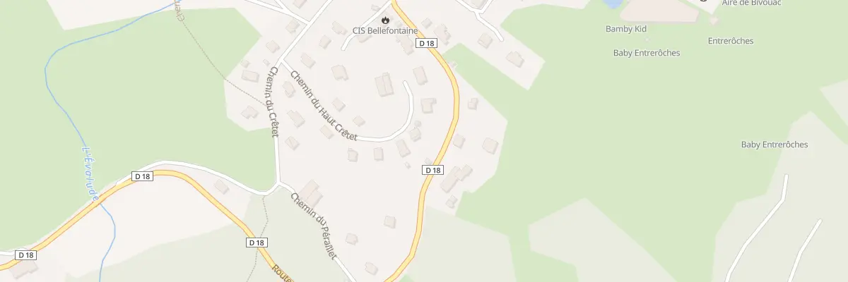 Plan du 198 Che du Haut Cret à Bellefontaine
