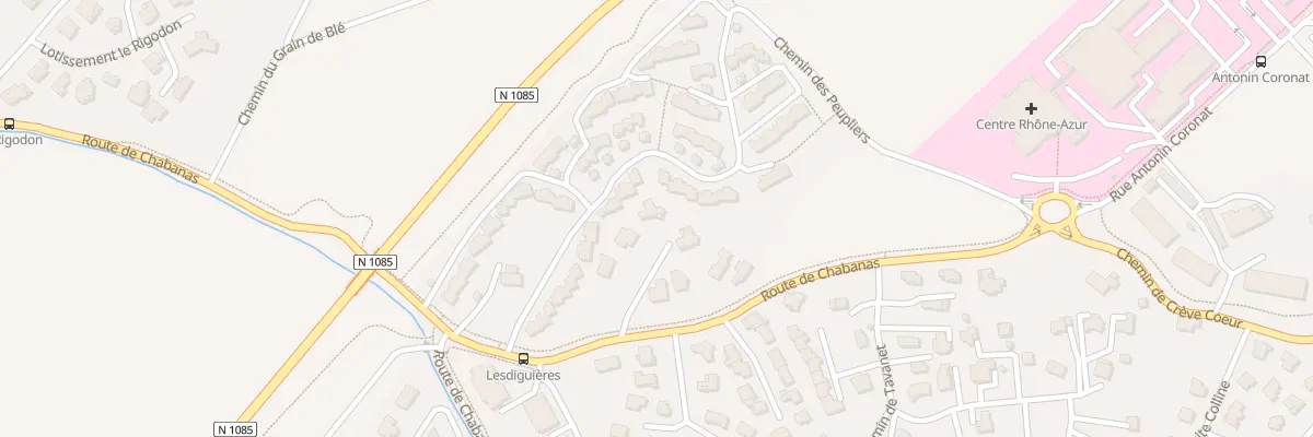 Plan du 71 Rte de Chabanas à Gap