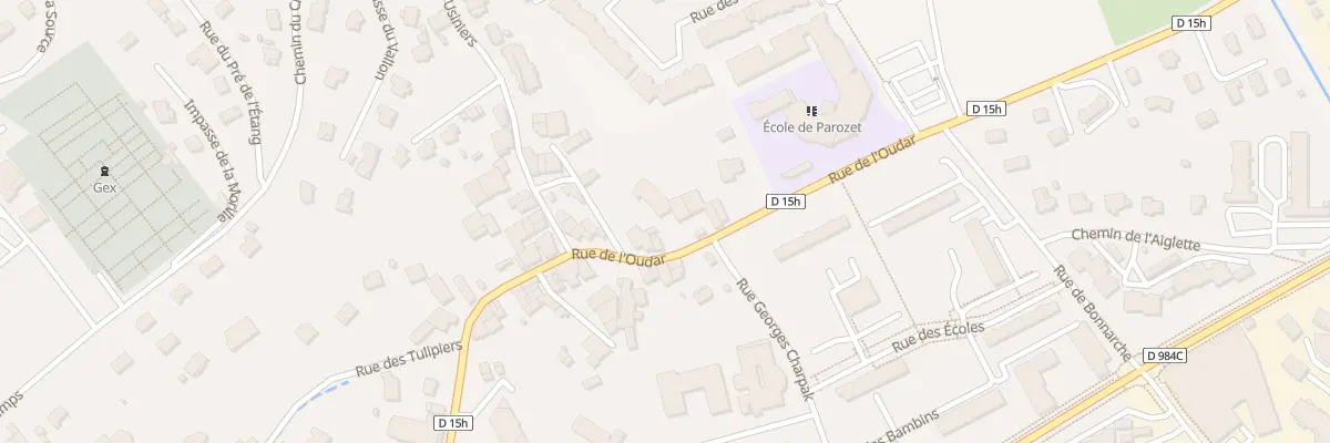Plan du 39 Rue de l’Oudar à Gex