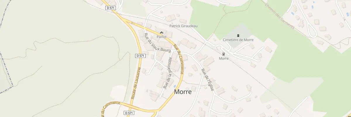 Plan du 14 Rue du Commerce à Morre