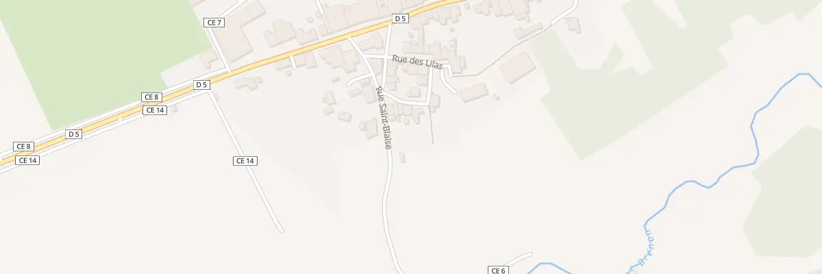 Plan du 6 Rue des Roses à Ognéville
