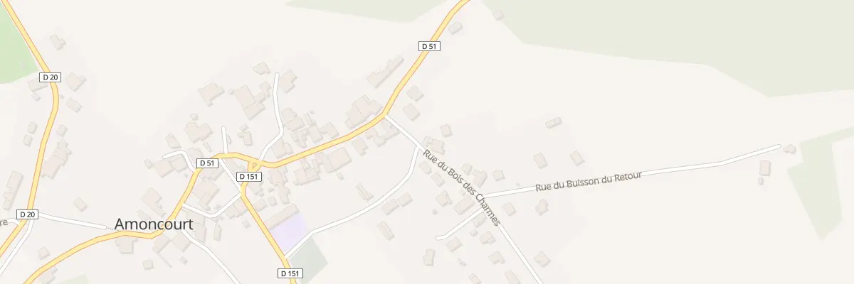 Plan du 4 Rue du Bois des Charmes à Amoncourt