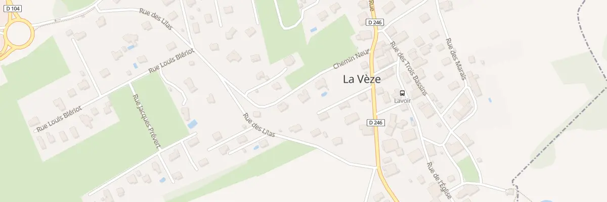 Plan du 7 Che Neuf à La Vèze