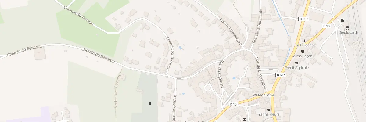 Plan du 36 Rue Porte Boulot à Dieulouard