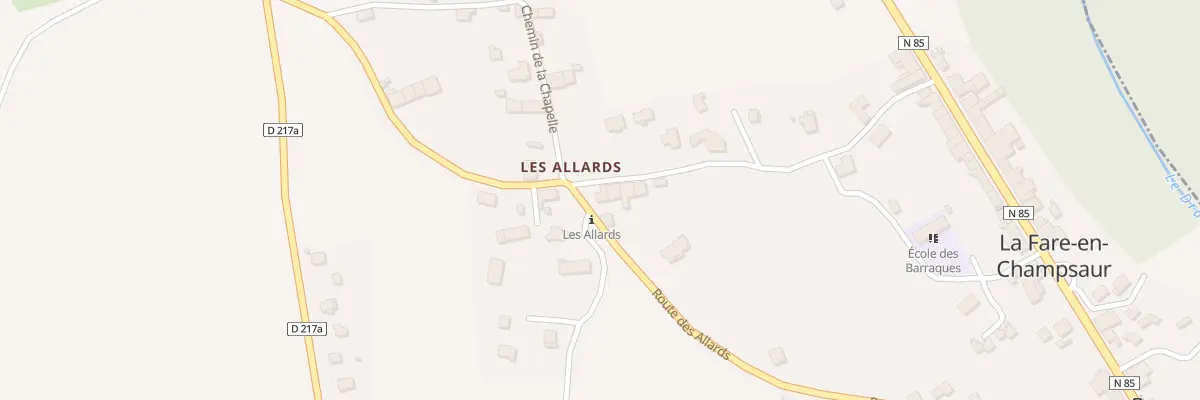 Plan du 26 Rte des Allards à La Fare-en-Champsaur