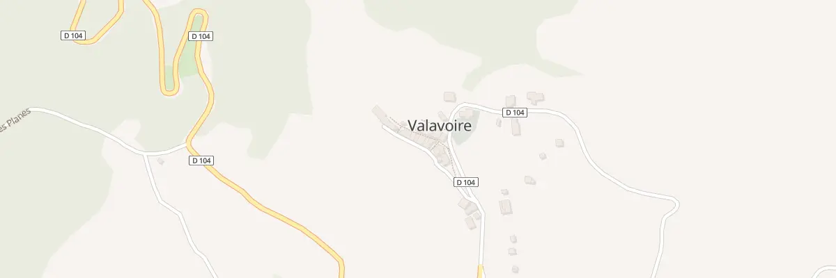 Plan du 7001 Le Village à Valavoire