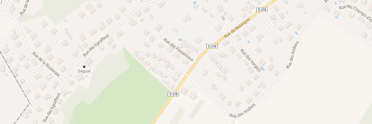Plan du 1 Rue des Passereaux à Thise