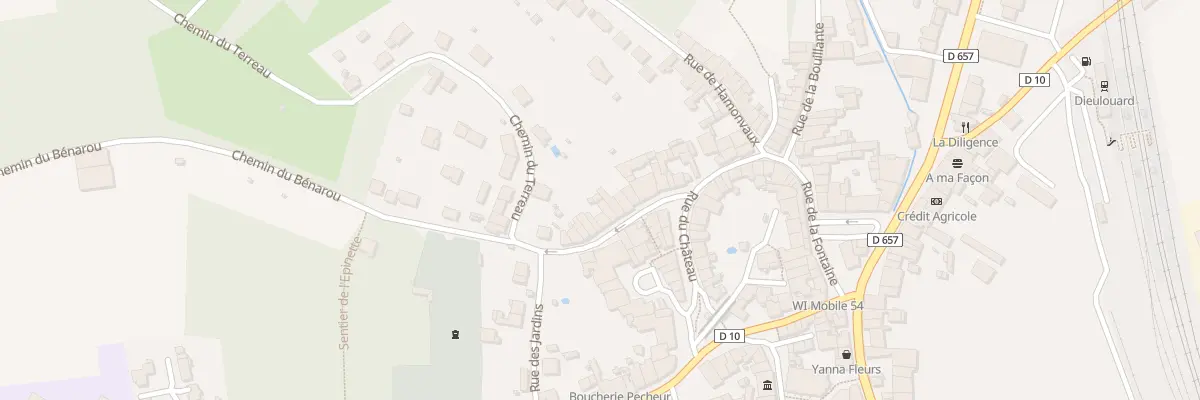 Plan du 28 Rue Porte Boulot à Dieulouard