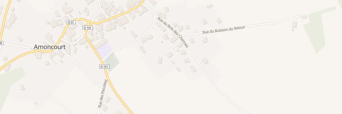 Plan du 11 Rue du Bois des Charmes à Amoncourt