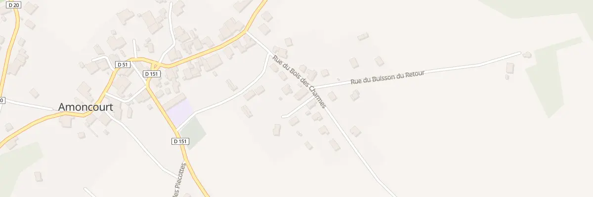 Plan du 7 Rue du Bois des Charmes à Amoncourt