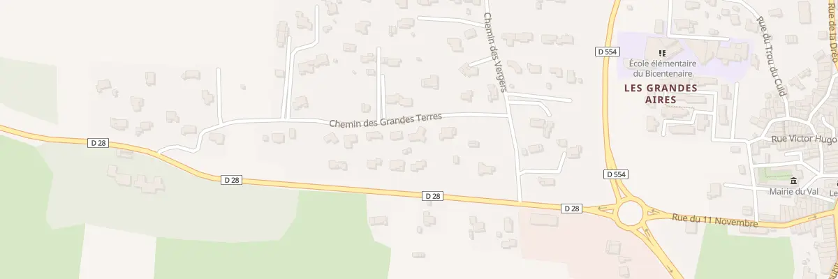 Plan du 9032 Poidoux au Val