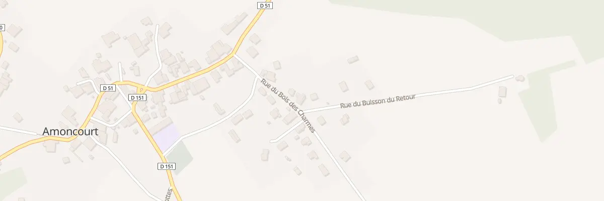 Plan du 10 Rue du Bois des Charmes à Amoncourt