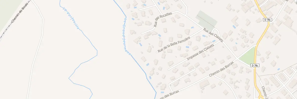 Plan du 186 Rue de la Belle Fermiere à Ségny