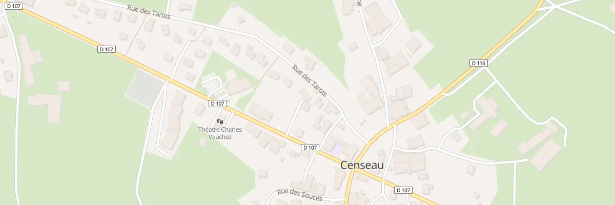 Plan du 8 Rue du Magasin à Censeau