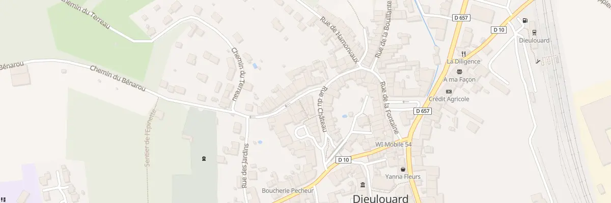 Plan du 13 Rue Porte Boulot à Dieulouard