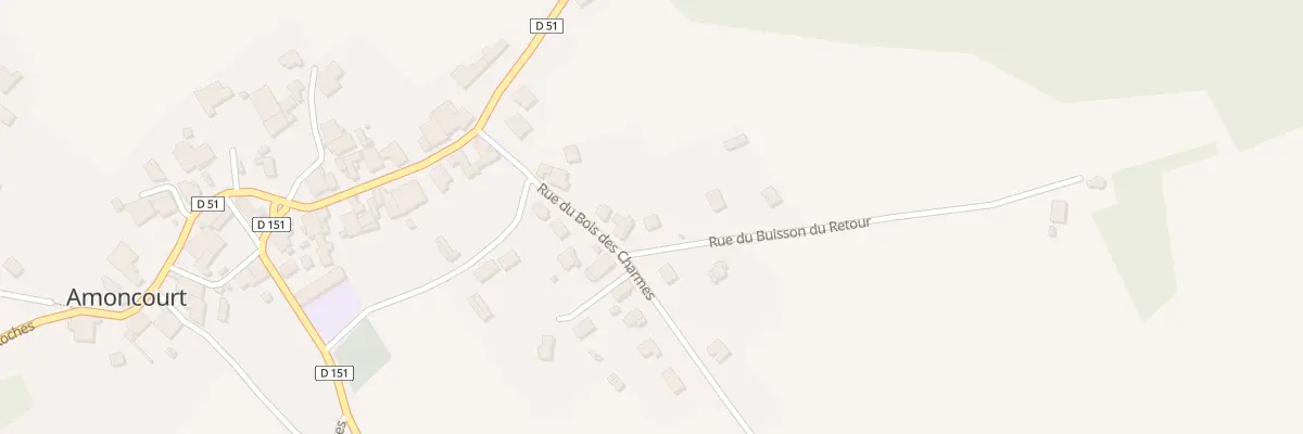 Plan du 5002 Rue du Buisson du Retour à Amoncourt