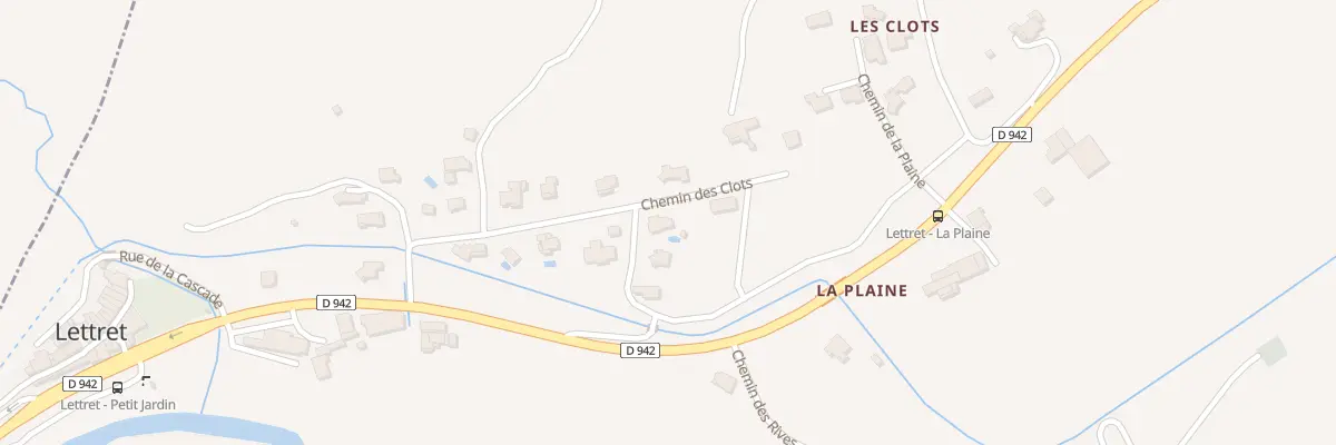 Plan du 225 Che des Clots à Lettret
