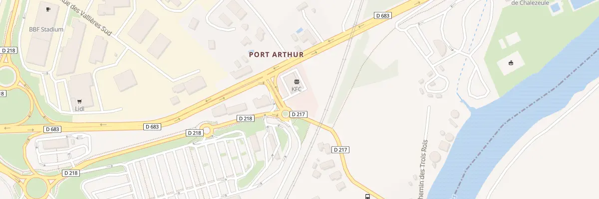 Plan du 18 Che de Port Arthur à Chalezeule