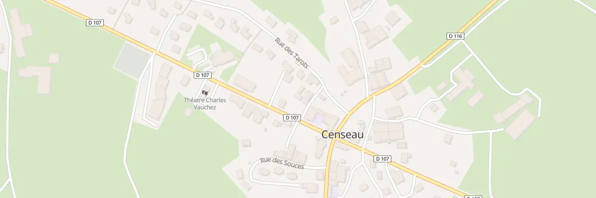 Plan du 1 Rue du Violon à Censeau